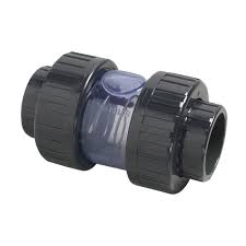 Double Union Check Valve transparent - 50mm